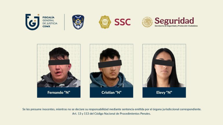 Vinculación a proceso por extorsión agravada continuada obtenida por la Fiscalía CDMX contra tres personas investigadas por presunta extorsión en Cuauhtémoc.
