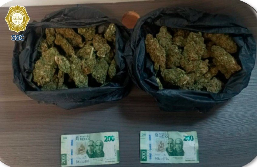 Detenido con marihuana en Iztapalapa durante operativo de vigilancia realizado por policías de la SSC