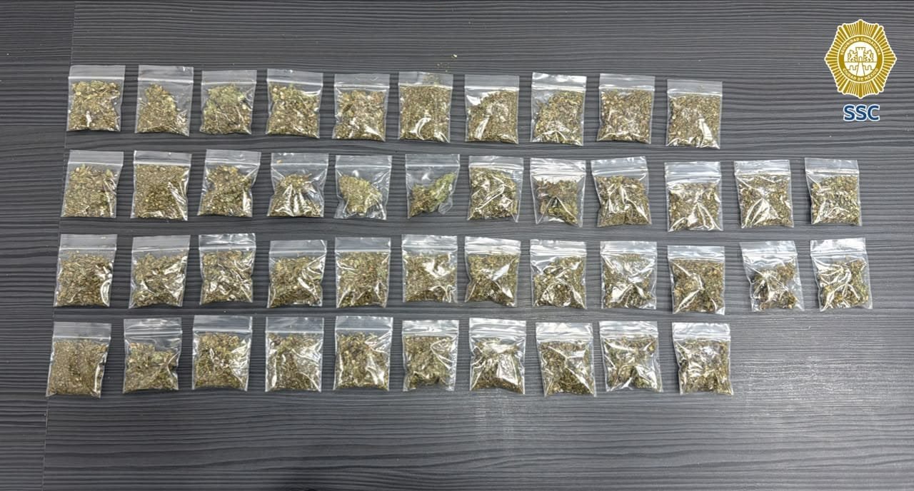 Detenidos con droga en la colonia Morelos durante operativo de la SSC en Cuauhtémoc