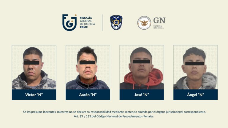 Extorsión en La Magdalena Contreras investigada por la Fiscalía CDMX con cuatro personas vinculadas a proceso