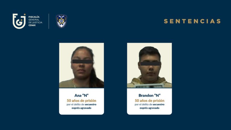 Sentencia de 50 años por secuestro exprés agravado contra responsables de privar de la libertad a conductor de plataforma en CDMX