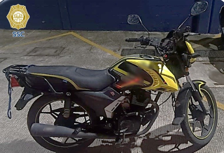 ssc detiene a hombre por robo de motocicleta en la colonia La Joya