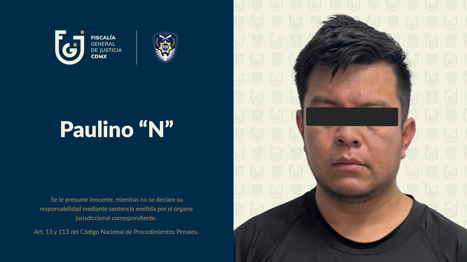 Vinculación a proceso por violación equiparada obtenida por la Fiscalía CDMX tras la detención de un hombre en Iztapalapa