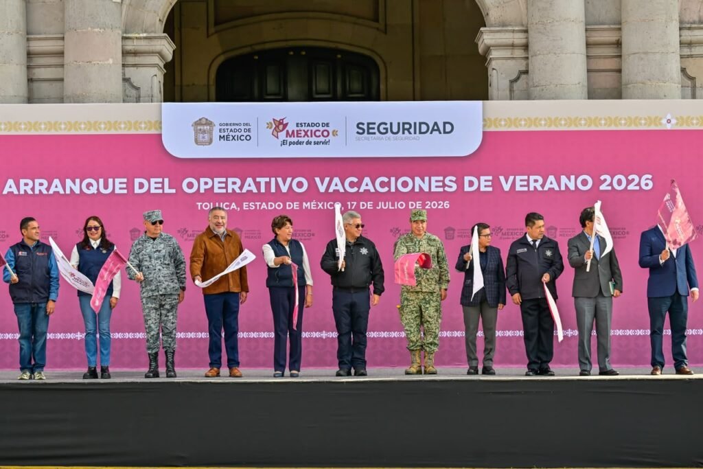 Operativo Vacaciones de Verano 2026 con despliegue de policías y unidades de seguridad en el Estado de México