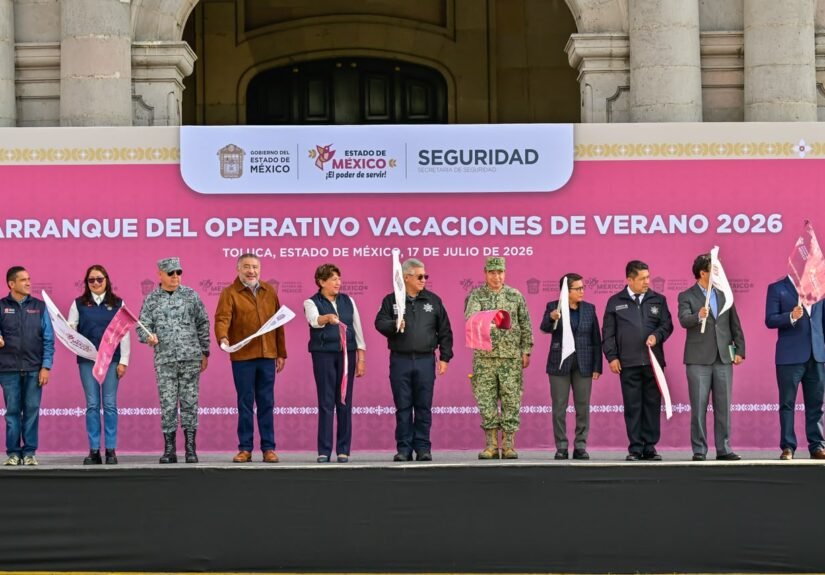 Operativo Vacaciones de Verano 2026 con despliegue de policías y unidades de seguridad en el Estado de México