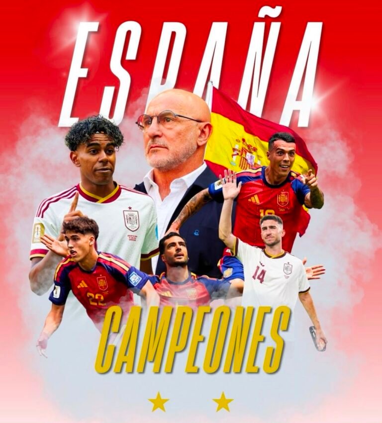 españa campeona del mundial 2026 celebrando el título