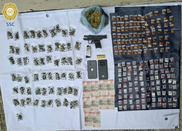 detenido con droga y arma en Cuauhtémoc