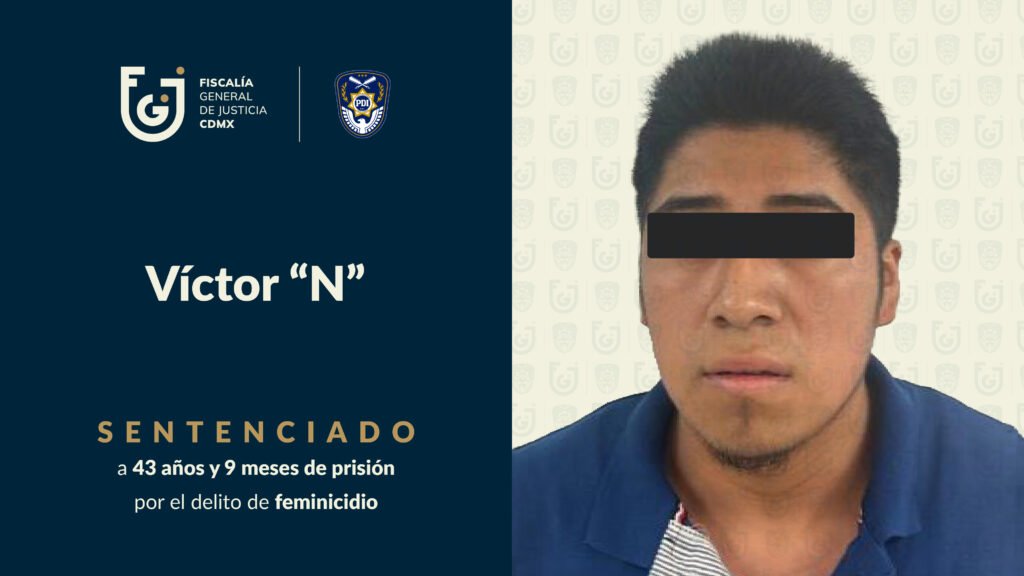 Feminicidio en Tlalpan investigado por la Fiscalía CDMX que derivó en una sentencia de más de 43 años de prisión