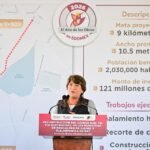 Reconstrucción de la Vía Gustavo Baz iniciada por la Gobernadora Delfina Gómez para mejorar la movilidad en Naucalpan y Tlalnepantla.