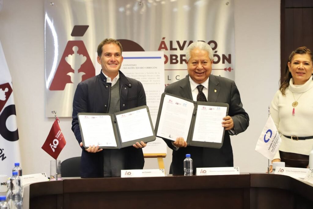 convenio Álvaro Obregón y CANACO CDMX