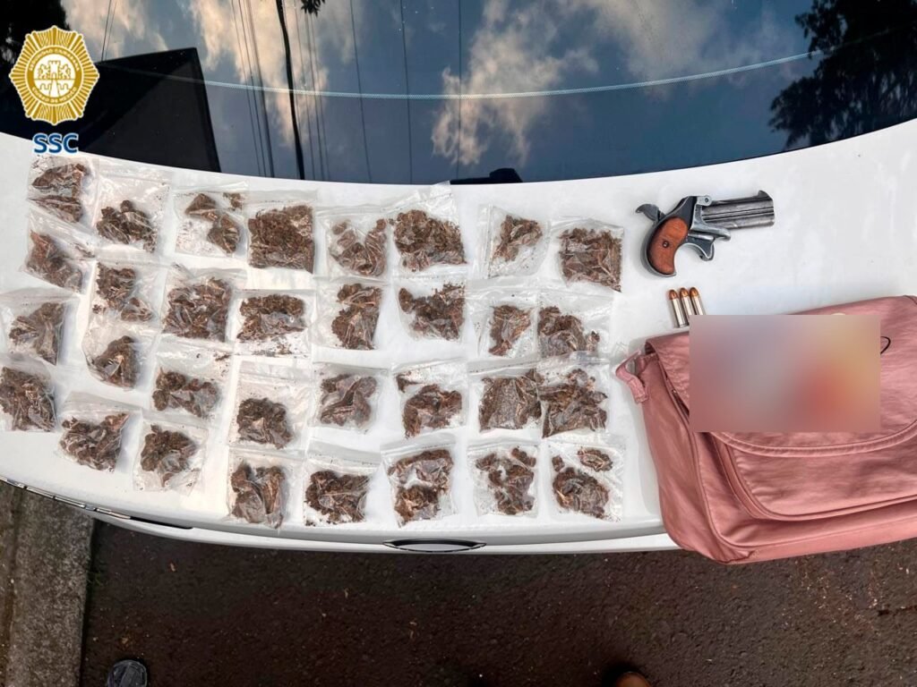 detención en Coyoacán por arma y droga SSC 2026
