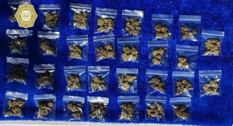 Detenido con marihuana en Iztapalapa