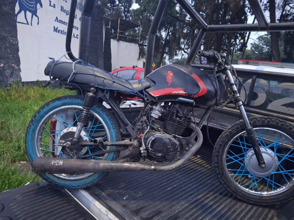 Recuperación de motocicletas robadas en Amecameca mediante drones y cámaras del C2