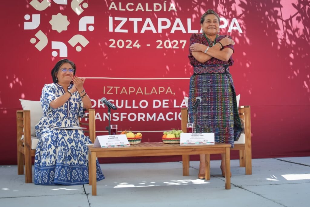 Derechos Humanos y Construcción de Paz en conversatorio con Rigoberta Menchú y Aleida Alavez en Iztapalapa