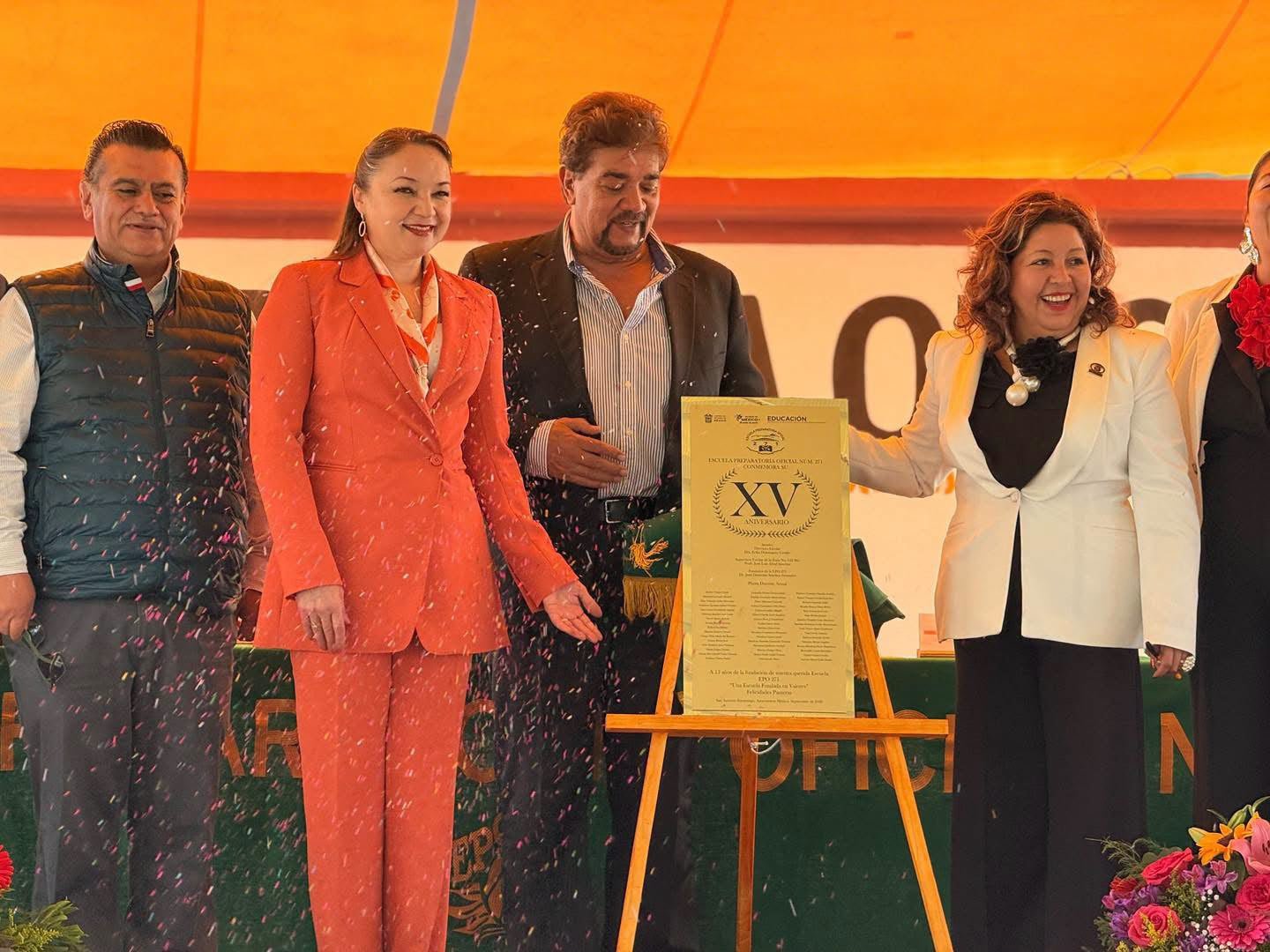 15 aniversario de la EPO 271 con ceremonia encabezada por Ivette Topete en Zoyatzingo