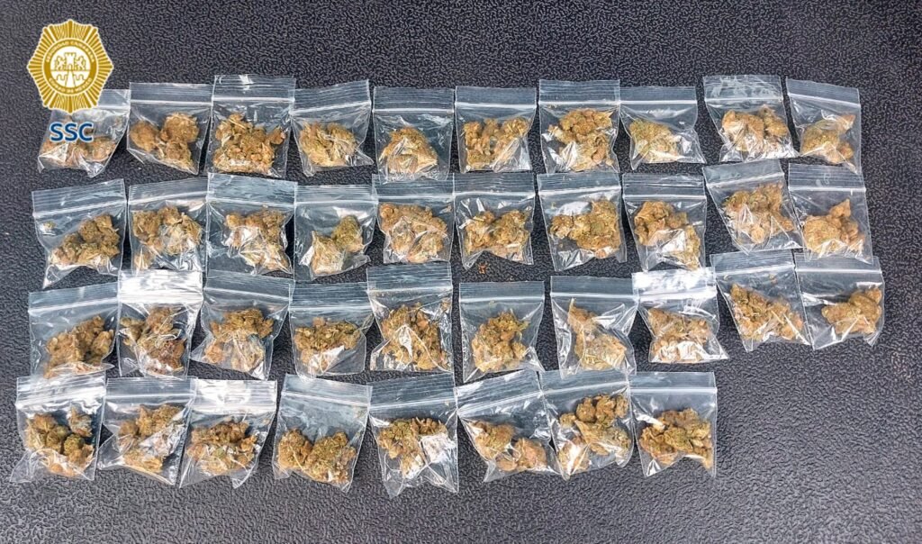 Detenido con marihuana en Venustiano Carranza durante operativo de vigilancia de la SSC
