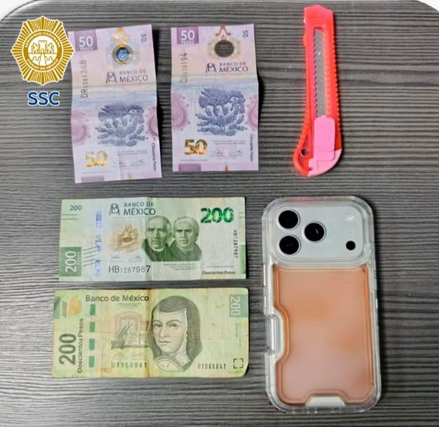 robo de teléfono celular atendido por policías de la SSC en Benito Juárez