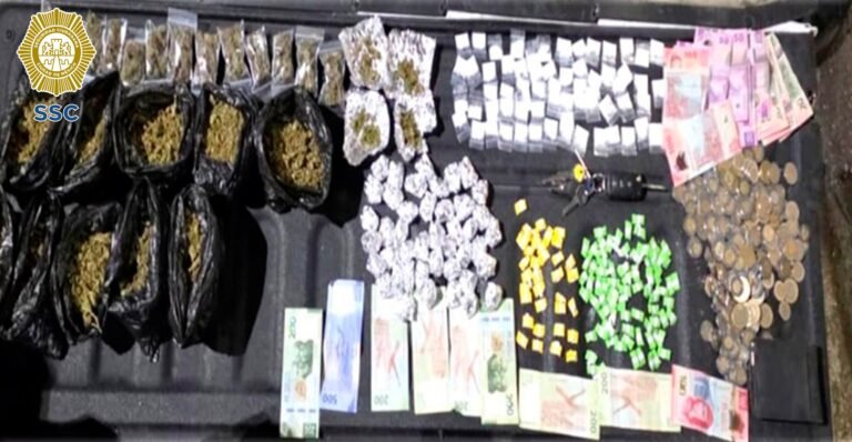 Detenidos con droga en Miguel Hidalgo durante operativo de la SSC en la colonia Tlaxpana