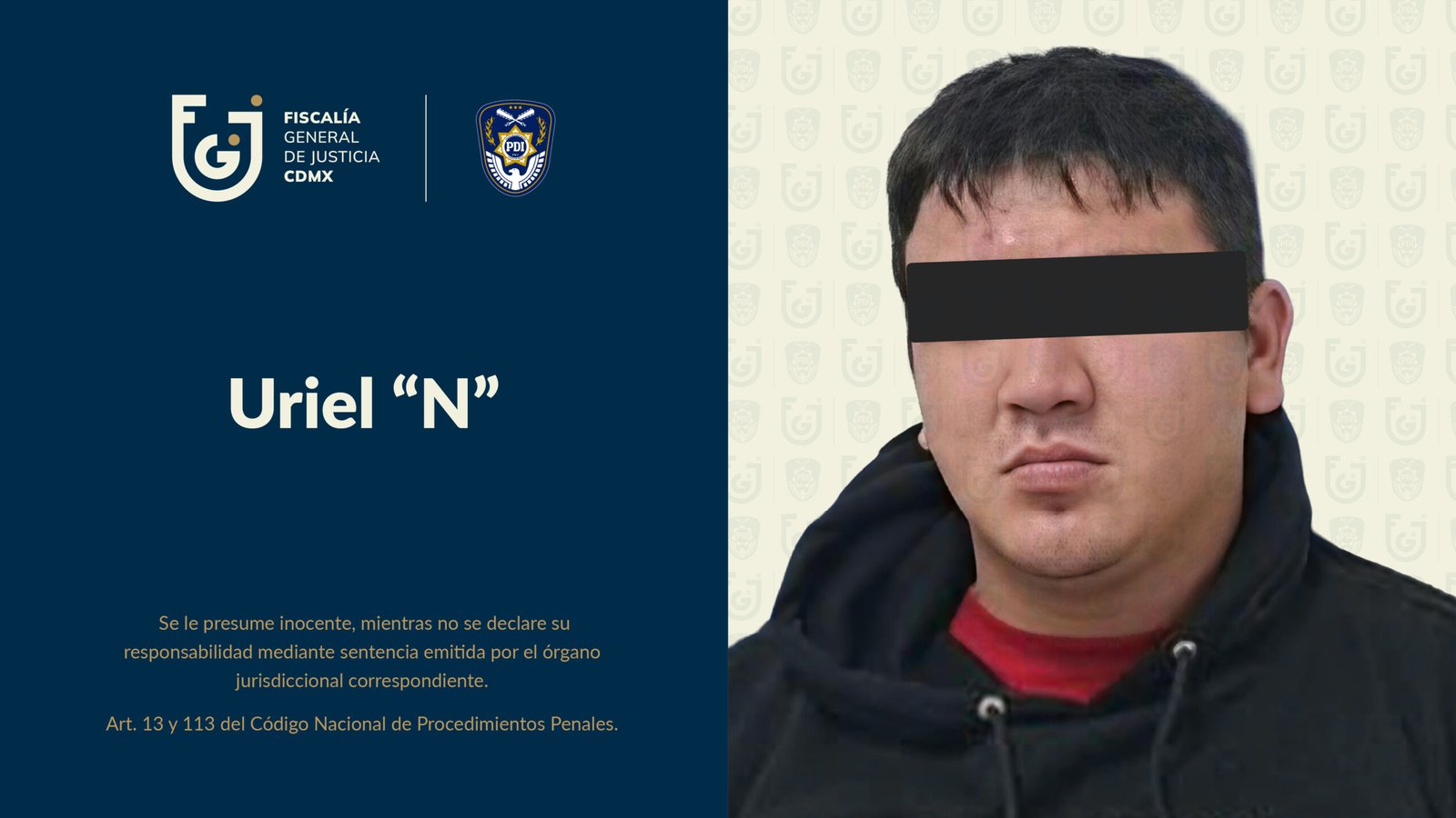 Detención de presunto colaborador de El Seven durante operativo de la Fiscalía CDMX