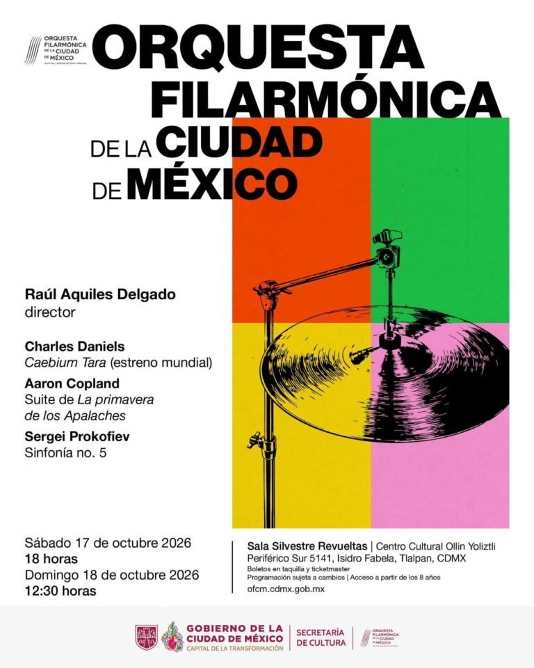 Orquesta Filarmónica de la Ciudad de México durante el estreno mundial de Caebium Tara
